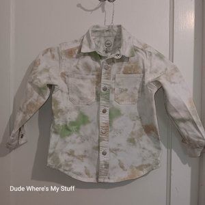 WONDER NATION TIE DYE DESIGN DENIM COAT - CHILD SIZE XS (4-5)